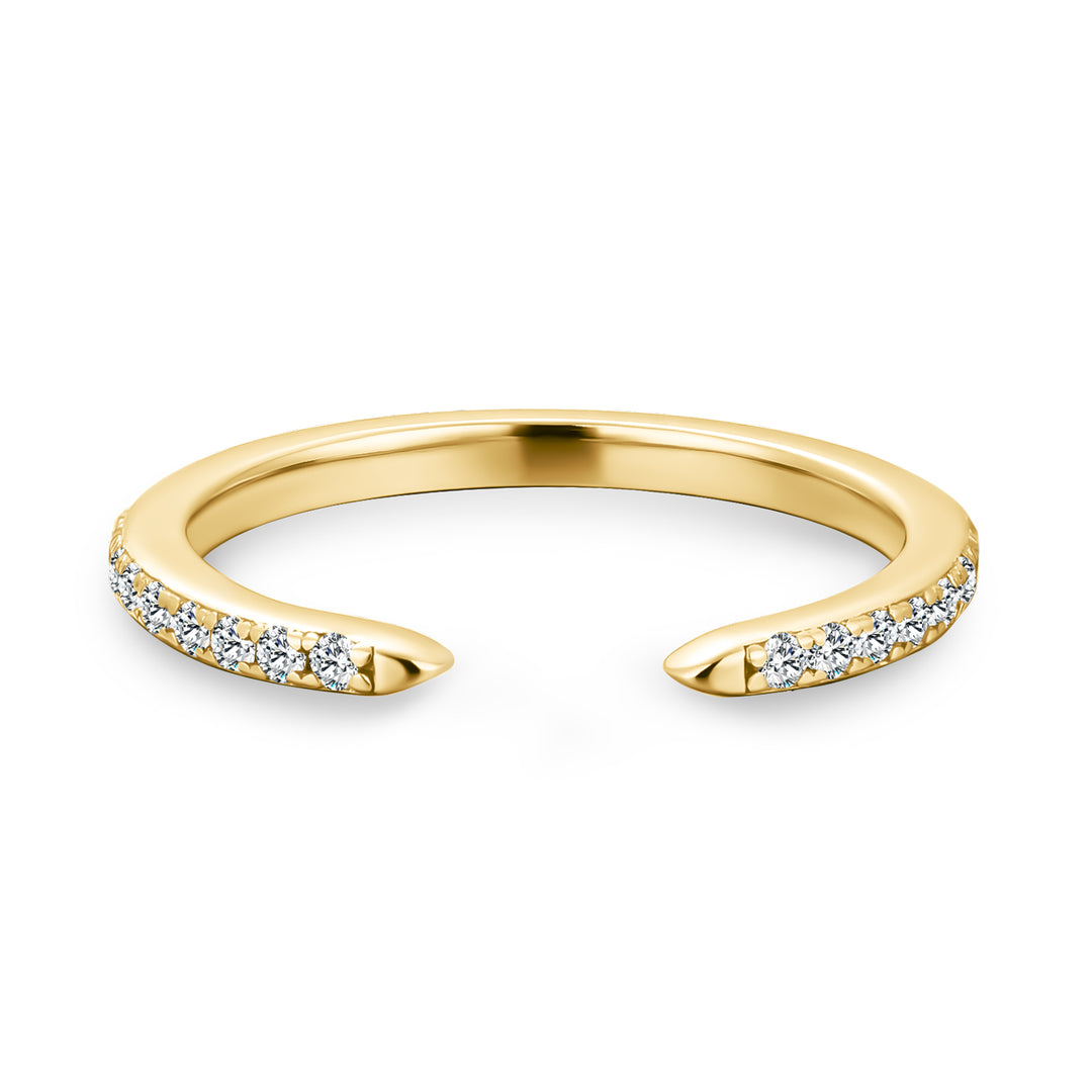 Rodiffy Open Moissanite Diamond Pavé Spacer Ring