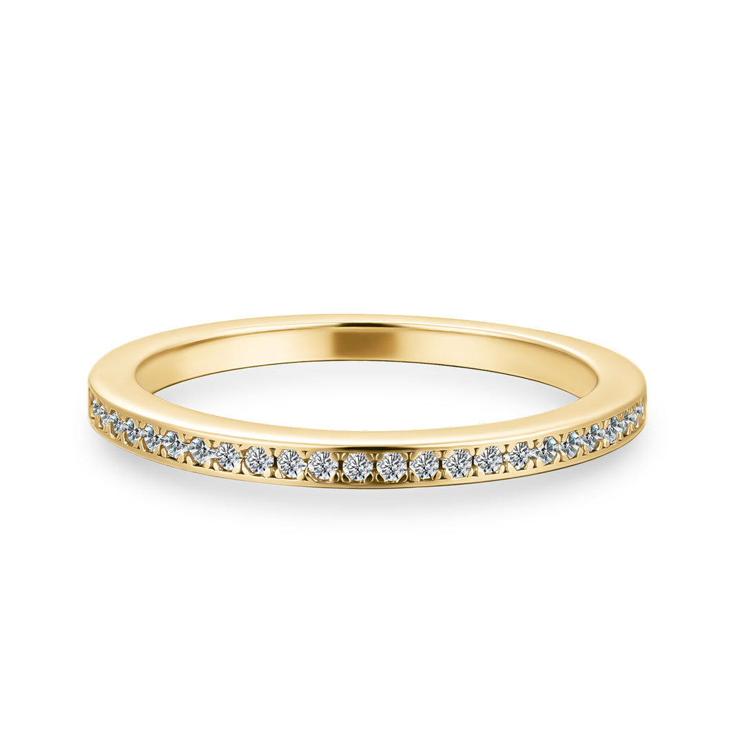 Rodiffy Channel Set Eternity Moissanite Diamond Wedding Band