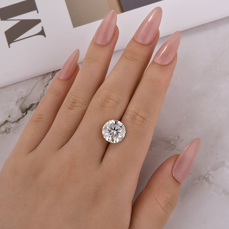 Round Brilliant 4.0 Carat Colorless D VVS1 Moissanite Loose Stone