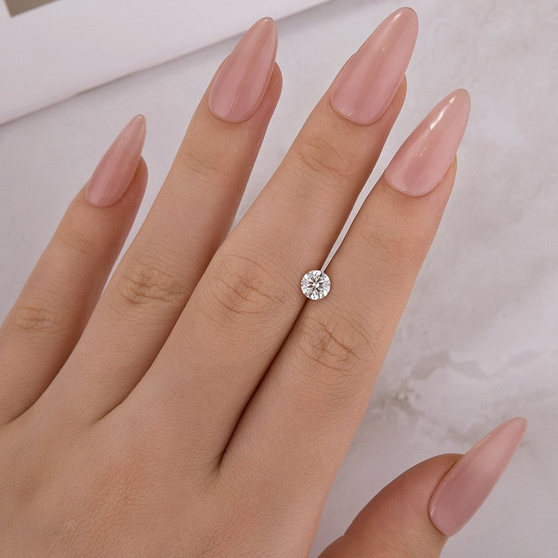 Round Brilliant 1.0 Carat Colorless D VVS1 Moissanite Loose Stone