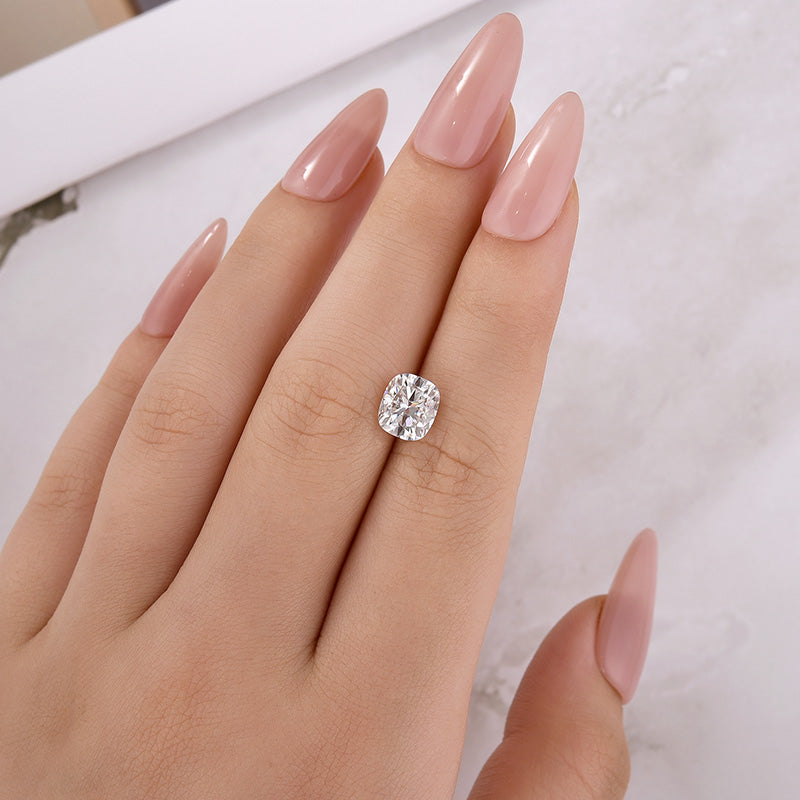 Cushion Cut 3.5 Carat Colorless D VVS1 Moissanite Unset Stone