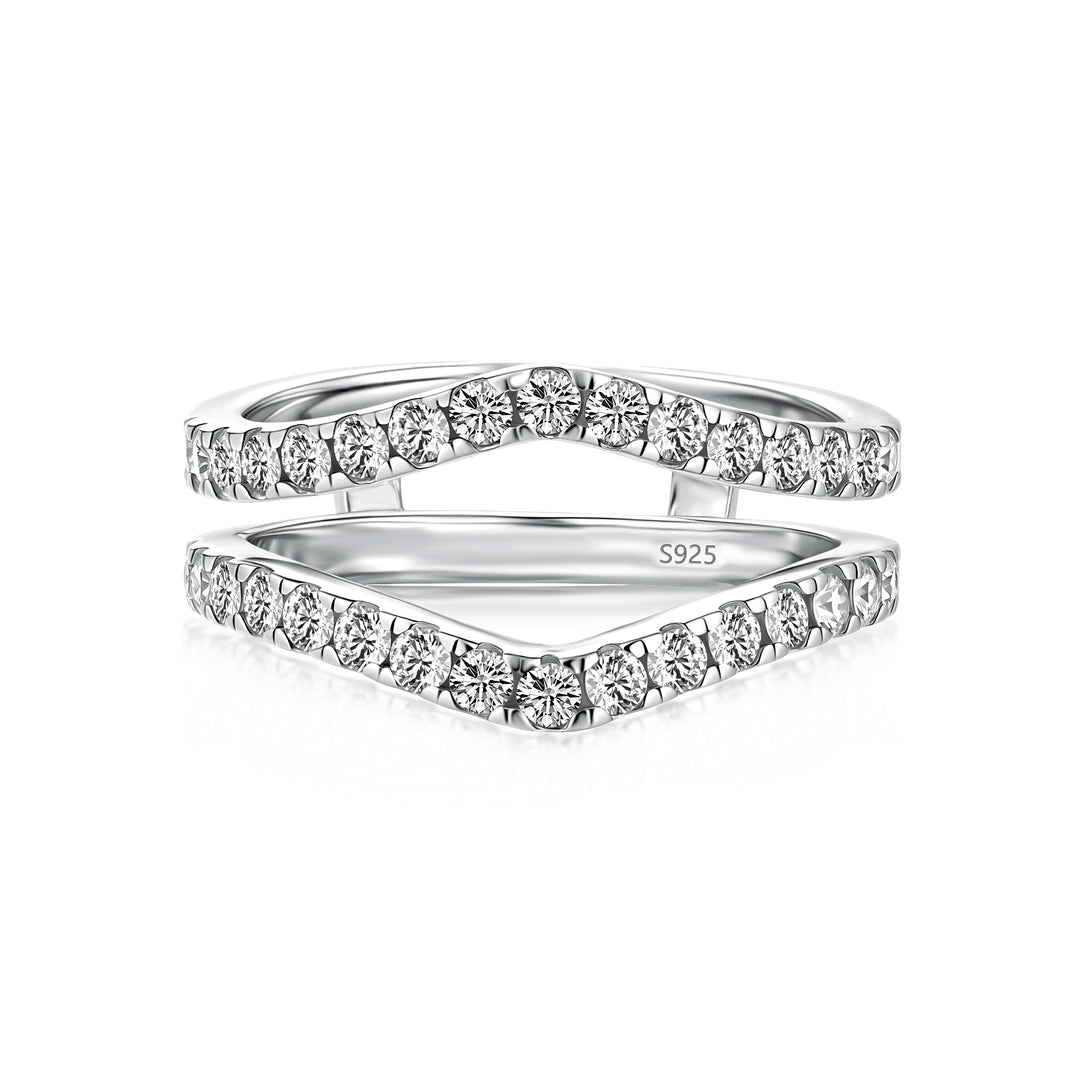 Pavé Full Eternity Round Cut Enhancer Wedding Band
