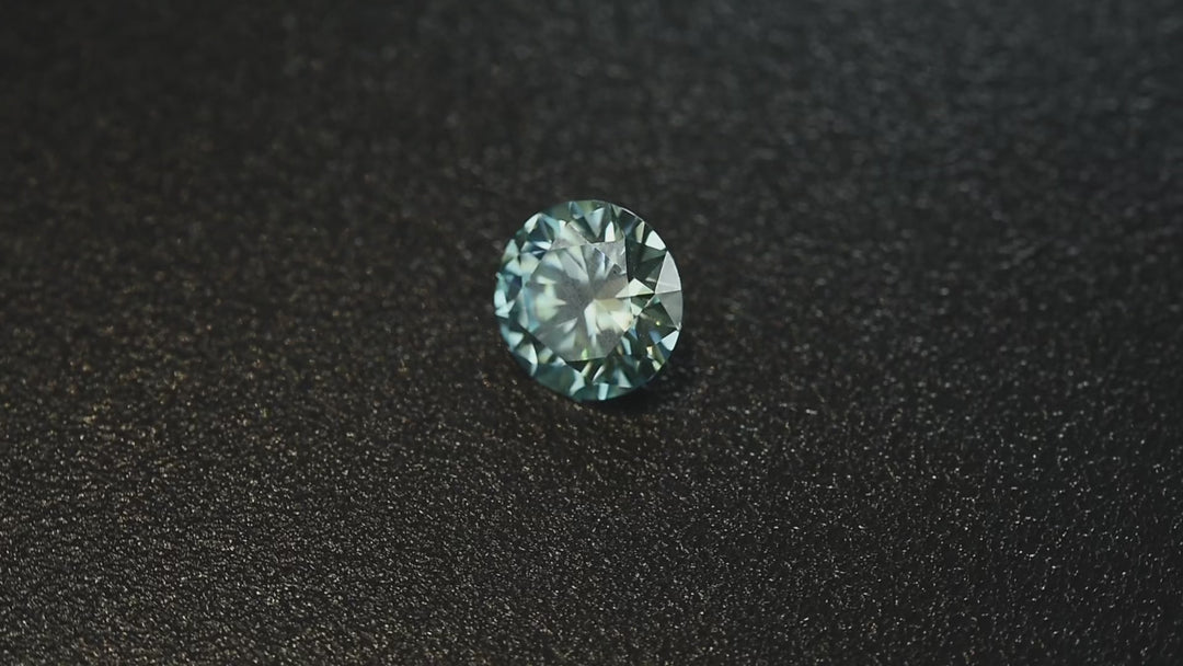 Rodiffy Moissanite 2.0 Ct Blue Snowflake Design Travel Ring