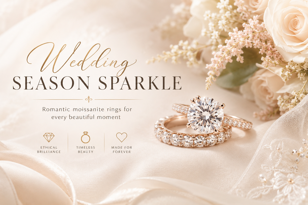 Wedding Season Sparkle: Why Moissanite Rings Are Perfect for Your Big Moments