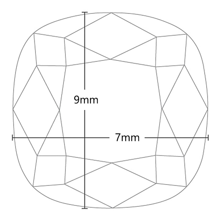 Cushion Cut 2.5 Carat Colorless D VVS1 Moissanite Unset Stone