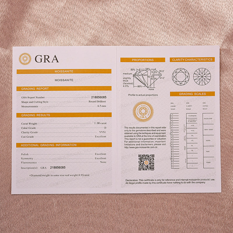 Rodiffy Moissanite 1.0 Ct 4 Prongs Round Cut Bracelet