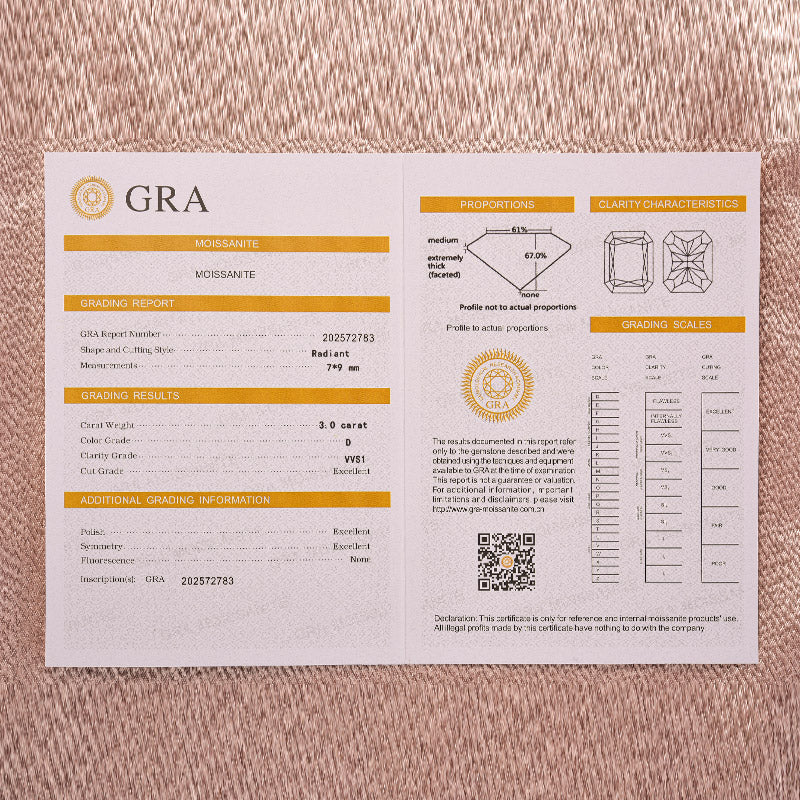 Moissanite 3.0Ct White Gold Halo Radiant Cut Stack Wedding Ring with Enhancer Wedding Band