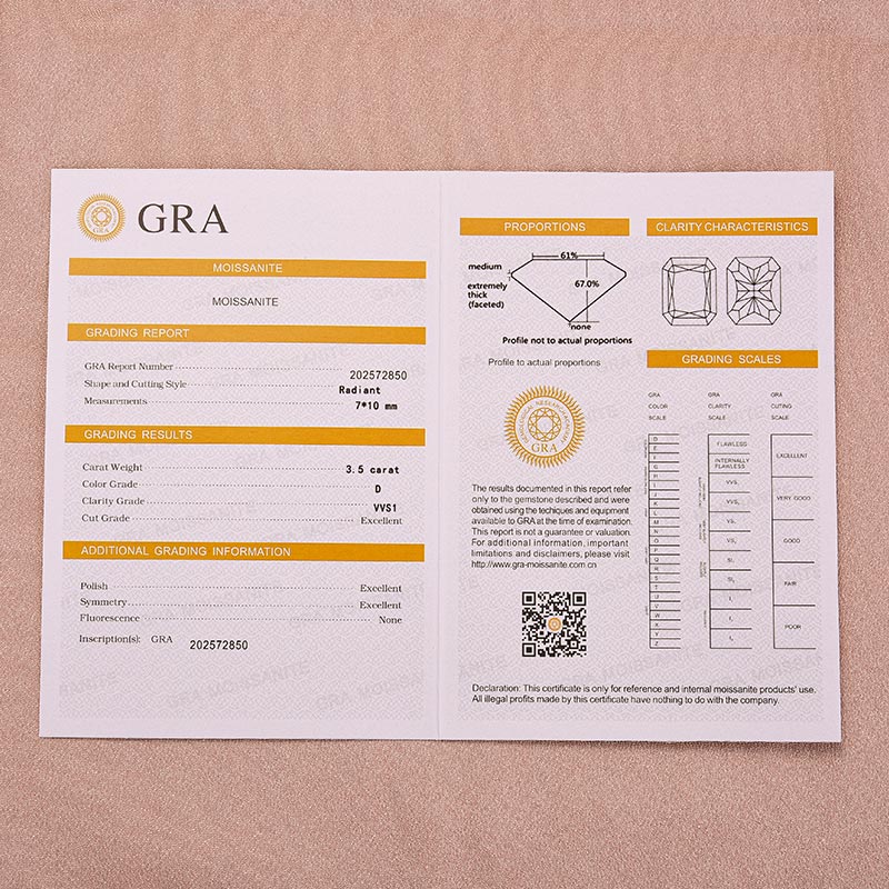 Moissanite Halo Three Shank 3.5Ct Radiant Cut White Gold Engagement Ring