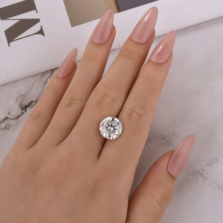 Round Brilliant 4.0 Carat Colorless D VVS1 Moissanite Loose Stone