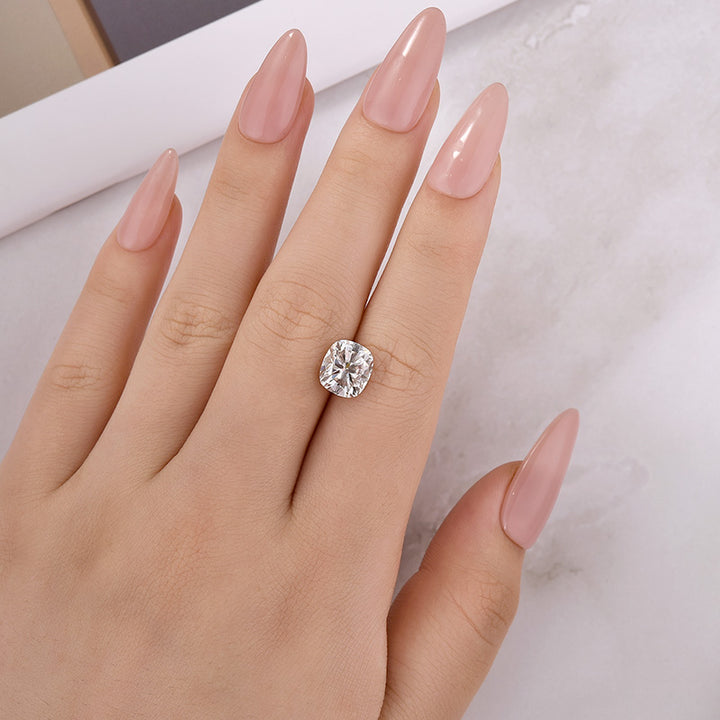 Cushion Cut 2.0 Carat Colorless D VVS1 Moissanite Unset Stone