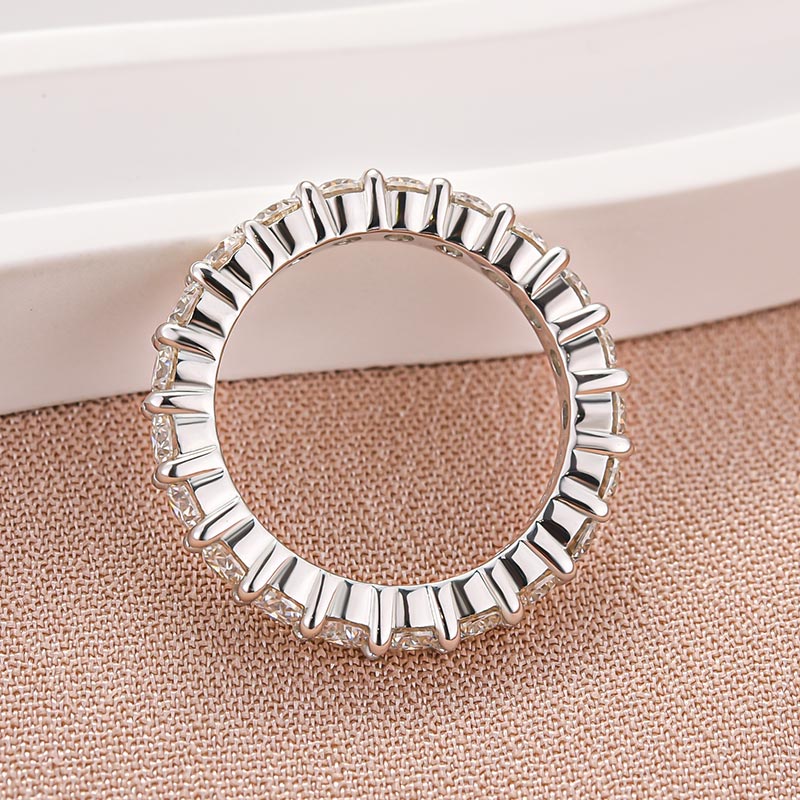 Rodiffy Moissanite 2.5 Ct Round Cut Women's Wedding Band