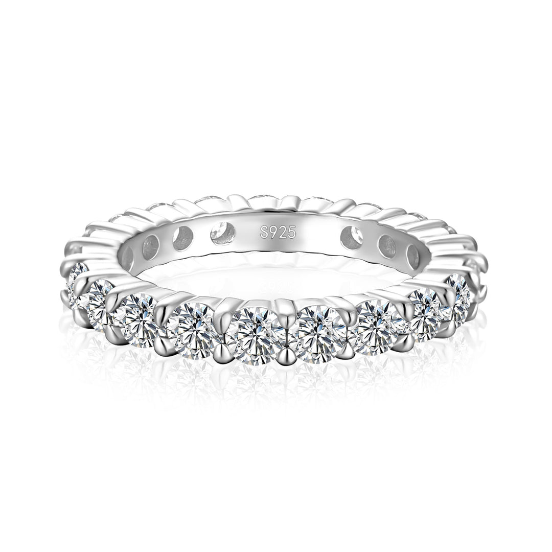 Rodiffy Moissanite 2.5 Ct Round Cut Women's Wedding Band