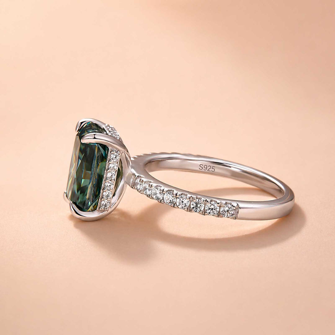 Rodiffy Moissanite 3.5 Ct Radiant Cut Yellow Gold & White Gold Engagement Ring For Women