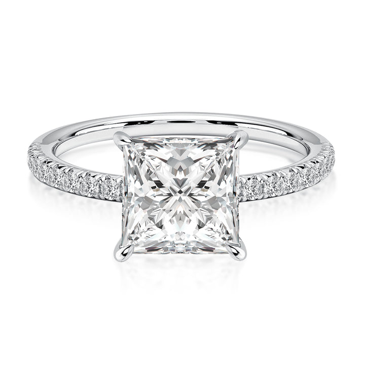 Rodiffy Moissanite 2.0 Ct ～3.0 Ct Square Princess Cut Bridal Ring