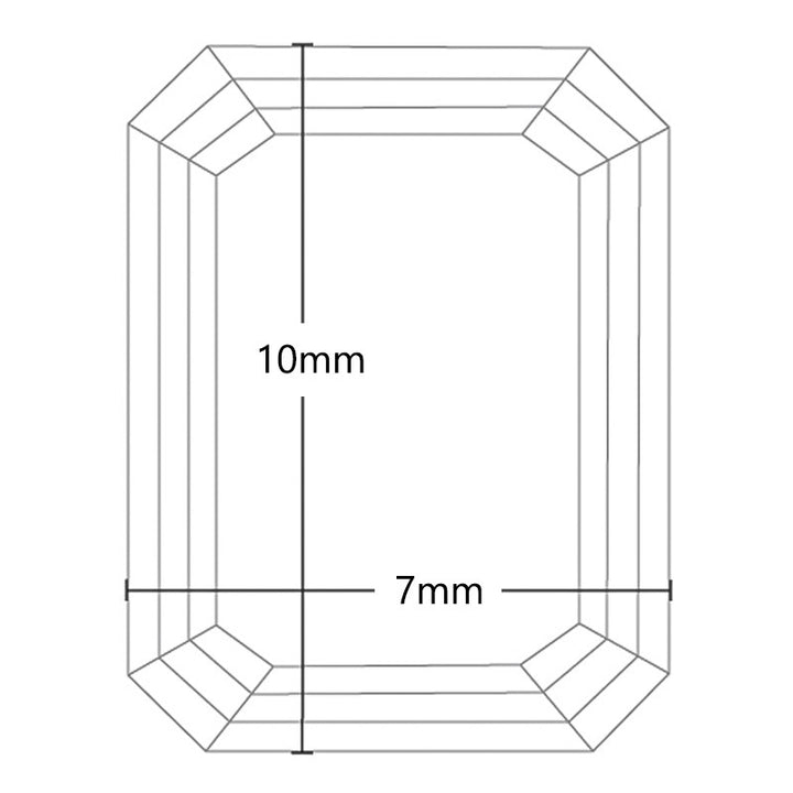 Emerald Cut 3.5 Carat Colorless D VVS1 Moissanite Loose Gemstone - Excellent Cut
