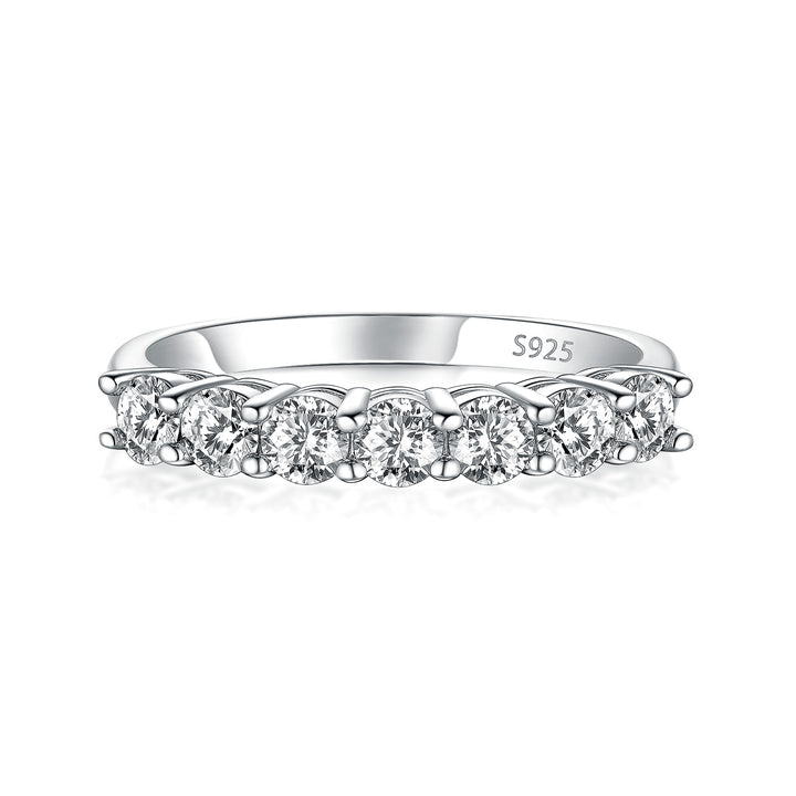 Rodiffy Moissanite 0.7Ct Round Cut White Gold Women&