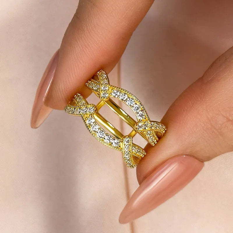 S925 Moissanite 1.0Ct Round Cut Jacket Wedding Band