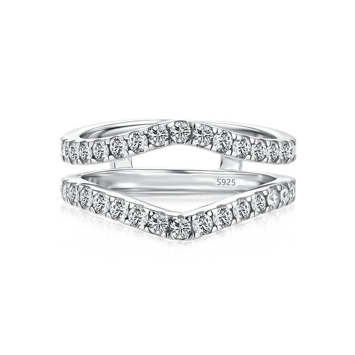 Pavé Full Eternity Round Cut Enhancer Wedding Band