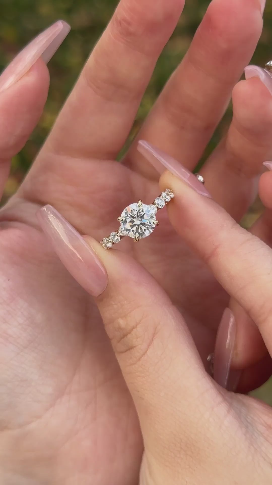 Rodiffy Moissanite 2.0 Ct Yellow Gold Promise Bridal Ring