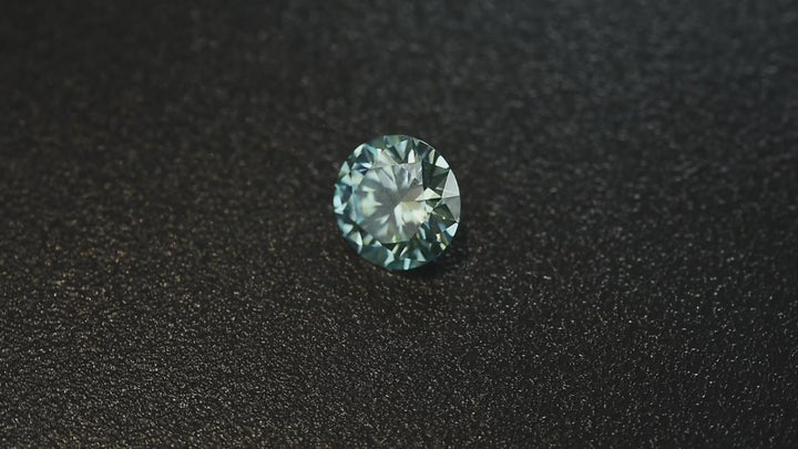 Rodiffy Moissanite 2.0 Ct Turquoise Snowflake Design Travel Ring
