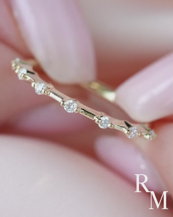 Rodiffy Moissanite 0.2 Ct Yellow Gold Women&