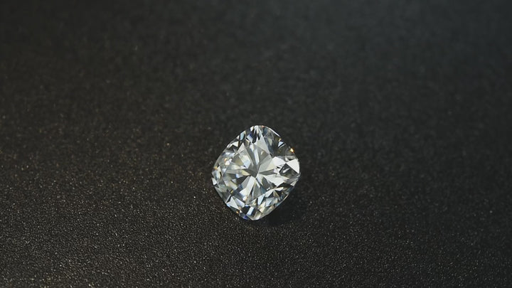 Rodiffy Moissanite 2.0 Ct Yellow Gold Cushion Cut Bridal Ring